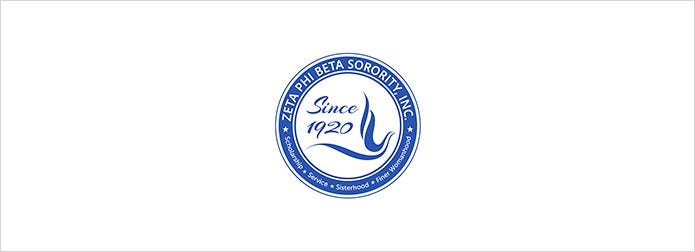 Zeta Phi Beta logo on white background